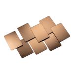 Pvd Rose Gold Decorative Mirror Polished Stainless Steel Sheet Width 1500mm