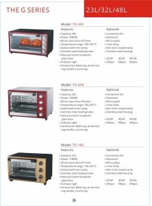 China Toaster oven in home appliance Kitchen convection Vertical toaster oven GK-T0-34K factory