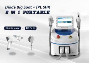 China Portable 2 In 1 Permanent Laser Hair Removal Device Skin Rejuvenation E Light factory