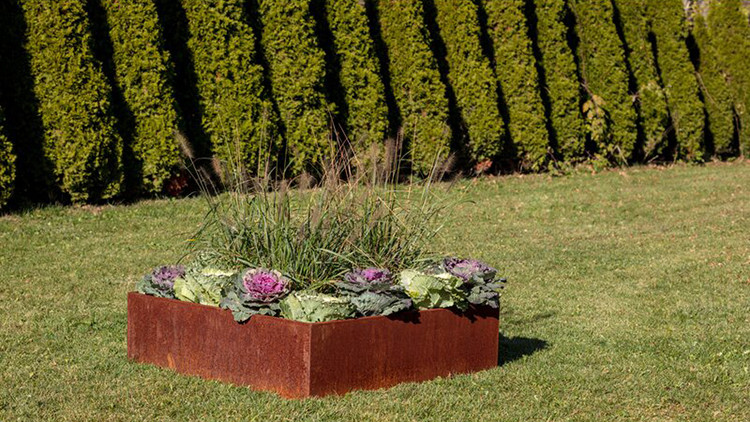 Clearance Sale Steel Raised Garden Bed Instant Planter Metal 65l*65w*30h Cm Outdoor Metal Planter Garden Edge