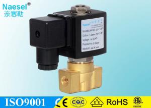 China High Pressure 3 Way Normally Closed Solenoid Valve 1 / 4 NPTF Brass / Ss Material factory