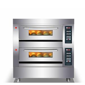 China High Productivity Industrial Gas Pizza Oven 380V Gas Powered Pizza Oven factory