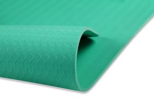 China Durable Green Eco Friendly Yoga Mat , Harmless Recyclable Yoga Exercise Mat factory