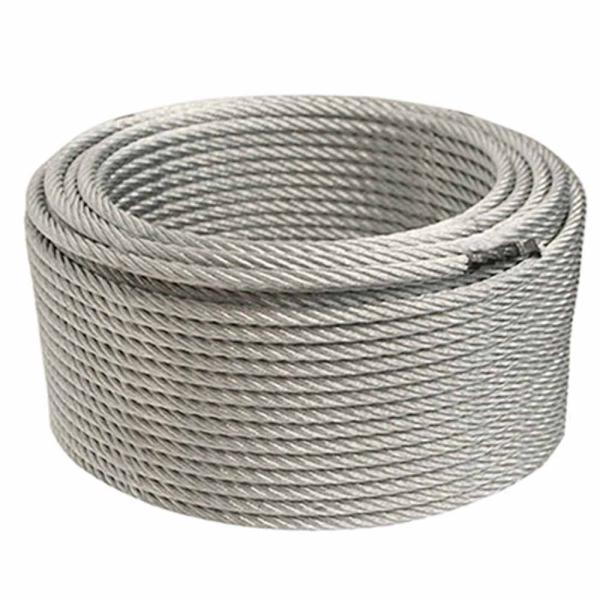 High Strength Galvanized 6X24 7FC Steel Wire Rope With Tensile Strength 1570MPa
