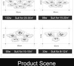 Flush chandelier ceiling lights for Indoor home ceiling decoration (WH-MA-57)