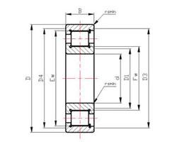 China SL series roller bearings SL1822 Series Cylindrical Roller Bearings SL182210 factory