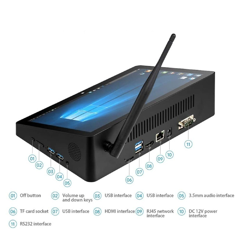 Windows Aio POE PiPO Box Tablet Desktop Touchscreen 10.1 Inch