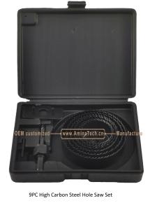 China 9PC High Carbon Steel Hole Saw Set factory