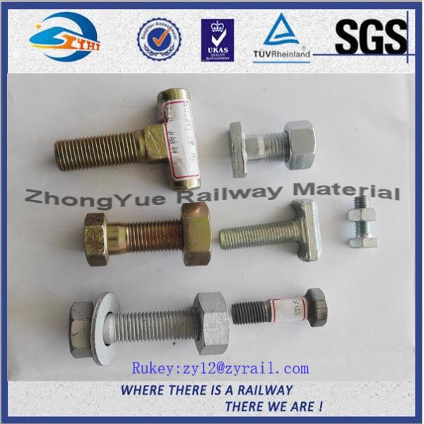 China High Tensile Strength DHG Black Oxide Railway Bolt And Nuts Grade 8.8 factory