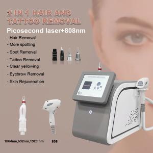China AS15 New Portable 2In1 808nm Diode Hair Removal beauty Device Picosecond Laser Tattoo Removal Machine for beauty salon factory