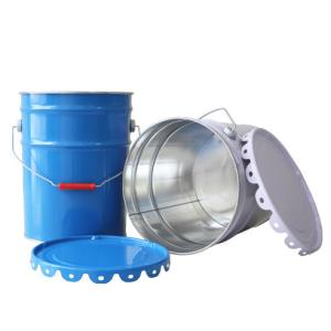 CMYK 4C 10L Metal Tinplate Paint Pail Bucket With Lid