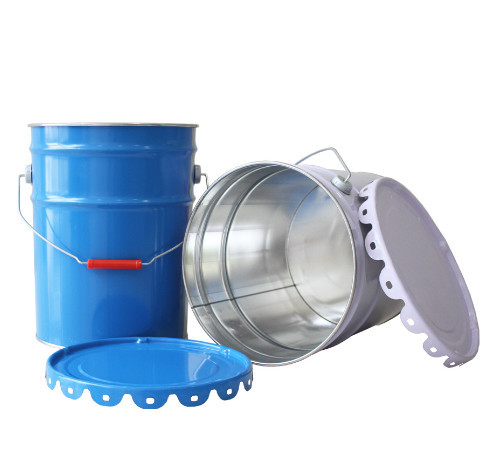China CMYK 4C 10L Metal Tinplate Paint Pail Bucket With Lid factory