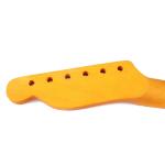 Matte Finish Darker Yellow TL Guitar Neck Maple 22 Frets 26.38 Inches Length