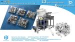 How to pack expansion screw set in paper film sachet packaging