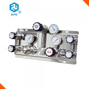 China 316 / Nickel Plated Brass Oxygen Control Panel , WL300 Argon Gas Manifold factory