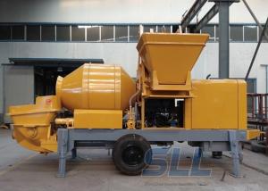 China Lightweight Concrete Mixer Pump With Mixer Electric Motor Double Shaft Type factory