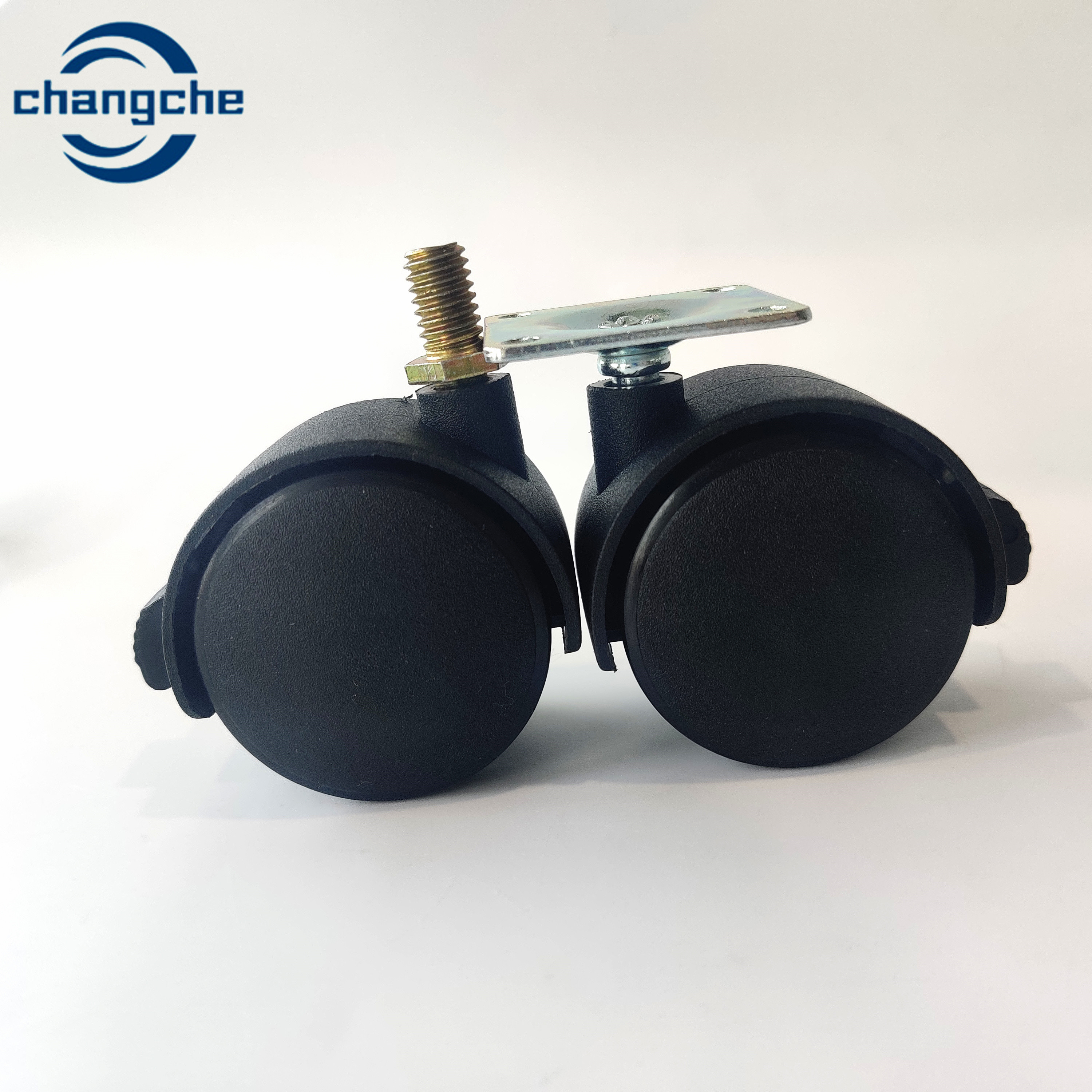 PVC PU Swivel Caster Wheels Threaded Stem Mount For Industrial Applications