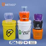 Pastic Handle 5 Gallon Baseball Filter Water Beer Sanitizing Bucket with Gamma