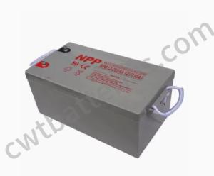 China NPG12 250Ah Deep Cycle Solar Batteries Valve Regulated Gel Battery 12V factory