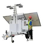 4*100 Wattage Light Solar Power Led Lighting Trailer For Rescue And Disaster
