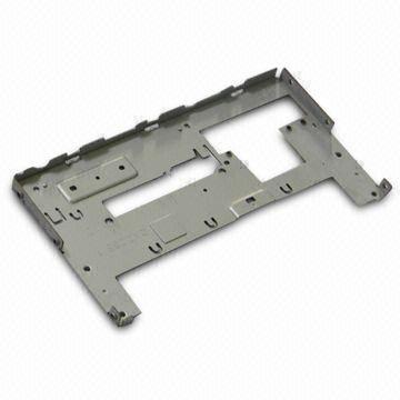 Electronics Sheet metal stamping parts , made of Electro-galvanized steel , T=1