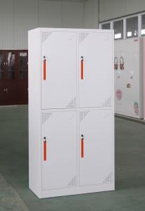 China Cold Rolling Steel Office 4 Door Metal Lockers Powder Coating For University factory