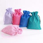 Customized Cloth Jewelry Pouches For Wedding Gift With Flexible Uses