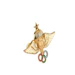 Gold Plating 50*35mm Army Metal Badges Lapel Pin Brooch