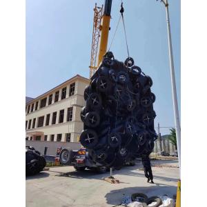 3300x6500mm Floating Pneumatic Yokohama Fenders 50Kpa With Chain Tyre Net