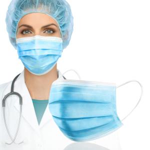 China Highly Breathable 3 Ply Disposable Mask , Antibacterial Earloop Face Mask factory