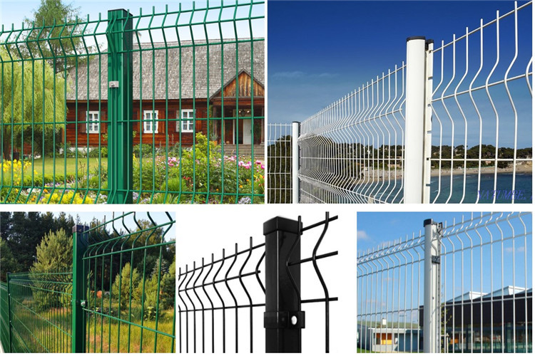 1.2mm Post Thickness Welded Wire Fence 5ft Galvanized Coating 3.5mm Dia