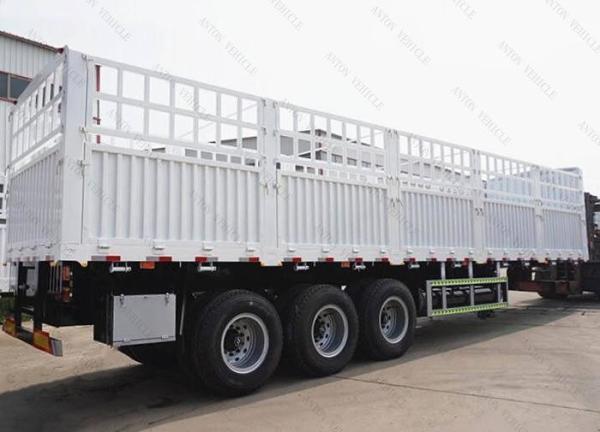 Jost E100 Landing Gear 60t-70t Fiberglass Stake Type Fence Flatbed Semi Trailer