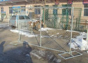 China Economical Portable Chain Link Fence , Mobile Fence Panels Weather Resistant factory
