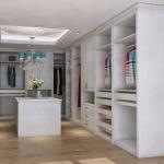 Leminate Corner Walk In Wardrobe Furniture Off White