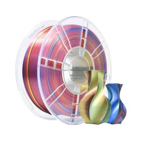 China Yellow Blue Red Toughness Enhanced 3D Printer PLA Silk Filament For Desktop Printer factory