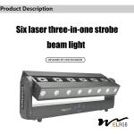 7800K 6 Head Laser Bar Indoor Work Light 200W IP20 AC110-240V