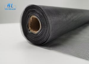 China 1.2m * 30m Roll 18*16 Mesh Fiberglass Fly Screen Grey PVC Coated factory