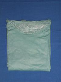 China L size Medical Isolation Gowns , Non Woven Surgical Gowns Blue color factory