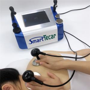 China Double 80MM Handle Diathermy Tecar machine Physiotherapy Body Massage Ankle Pain factory