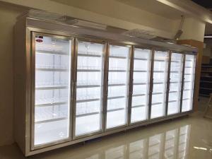 China Fridge Freezer Glass Display Cold Room , Commercial Freezer Room 380V / 50Hz factory