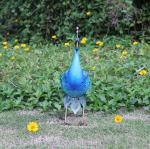 Seven Color Change 13 Inch 1.2W Peacock Solar Garden Light