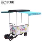 Disc Brake Ice Cream Bicycle Cart 18KM/H Ice Cream Vending Tricycle