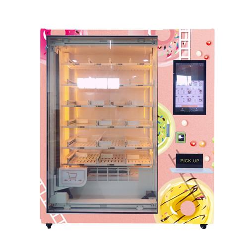 Lift System Refrigerator Automatic Cupcake Vending Machine Salad Fresh Food
