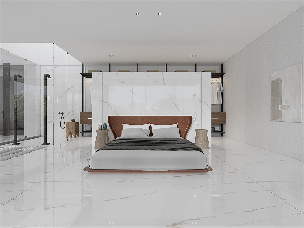 Acid-Resistance Vintage 1420x2700mm Interior Floor Polished Porcelain Sintered Stone Slab And Non-Slip Marble Slabs For Bedroom And Kitchen