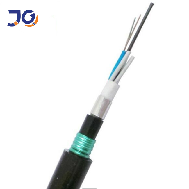 outdoor singlemode direct buried armoured steel tape fiber cable GYTA GYTA53 GYTS double jacket double sheath fibra optica cable