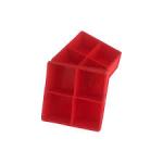 Fancy reusable silicone 4 square ice cube tray high quality silicone food gtade