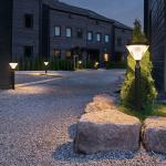 Aluminum Waterproof 3.2V Solar Wall Garden Light 50000H Post Pillar Pathway