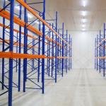 Automatic Blue Steel Industrial Tile Storage Rack Production Line