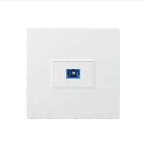 China 4 Cores Fiber Optic Plate 86*86mm , ABS SC Fiber Wall Plate For Multi Floor Building factory