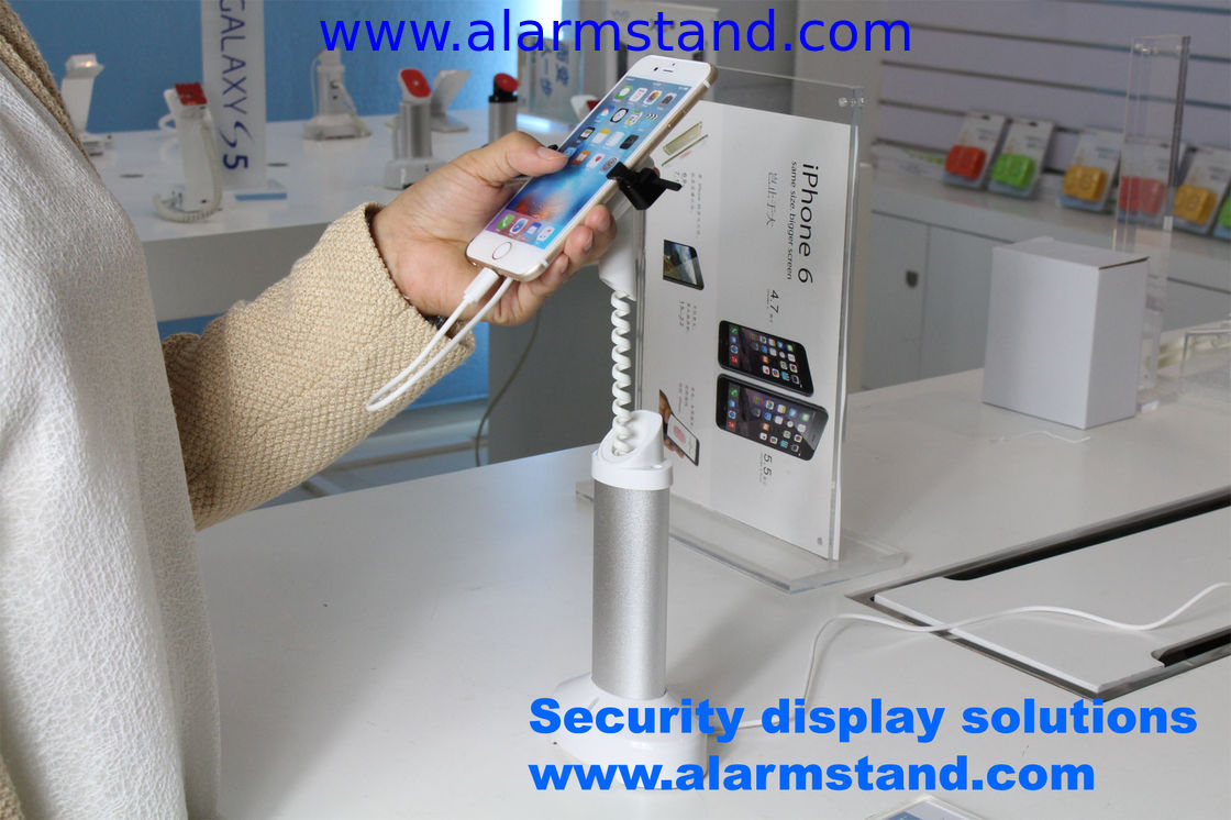 COMER anti-theft security alarm display stands for cell phone stand charging